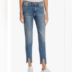 NWT Frame le high skinny split jean in beckett Size 32